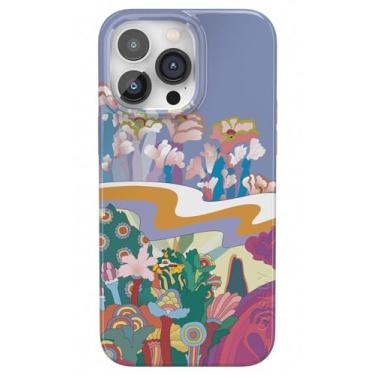 Imagem de Casely Capa projetada para iPhone 14 Pro Max | Beatles | Beneath The Waves | submarino amarelo | Capa clássica compatível com MagSafe