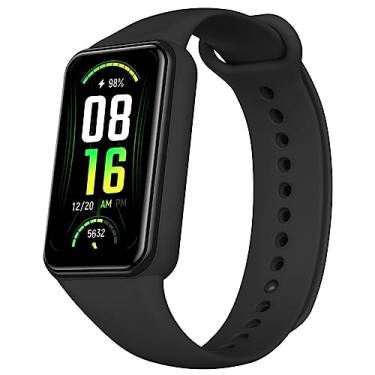 Imagem de Tobfit Pulseira de substituição compatível com Amazfit Band 7, pulseira esportiva ajustável de silicone macio para mulheres e homens, compatível com relógio inteligente Amazfit Band 7 Fitness Traker,