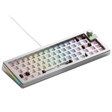 Imagem de Glorious Gaming – Kit de teclado personalizado GMMK 3 PRO Barebones com botão, corpo de alumínio modular personalizado e sistema de vedação, teclado compacto 65% hot-swappable, espuma de amortecimento