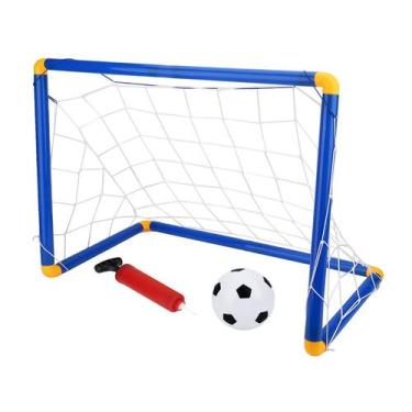 Imagem de Mini Trave Brinquedo Futebol Gol 60 Cm Com Bola E Bomba De Ar - Zippy 