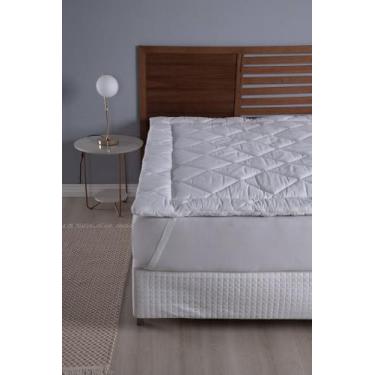 Imagem de Pillow top linha premium cama solteiro antialergico 100% algodão - Bea