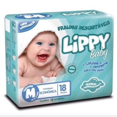 Imagem de Kit 3 Pacotes de  Fralda Infantil Lippy Baby   Direto da Fabrica - MAX