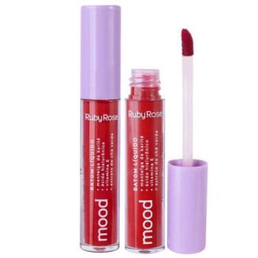 Imagem de Batom Liquido Ruby Rose Mood Wish 18 3,2ml