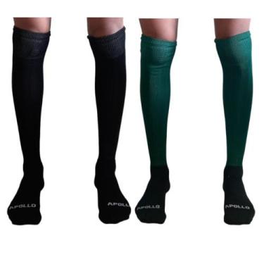 Imagem de Kit Com 03 Pares Meião Futebol Masculino Adulto PROFISSIONAL Atoalhado