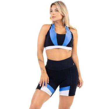 Imagem de Conjunto De Academia Short E Top Feminino Grosso Não Marca - HYPE MODA