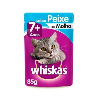 Imagem de Whiskas Sache Adulto 7+ Peixe ao Molho - 85 Gr