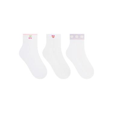 Imagem de Kit/3 Meia Cano Curto Selene 4952-001 Feminina Eportiva T. 34/39, 34/3