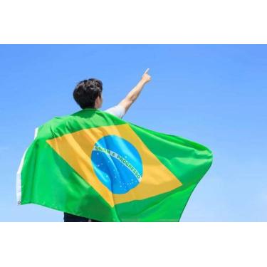 Imagem de Bandeira tecido brasil 90 x 150 cm - NEOTRENTINA