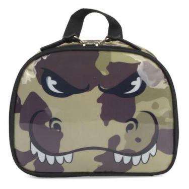 Imagem de Lancheira Térmica Infantil Luxcel LA37743UP-MR Dinossauro, Marrom