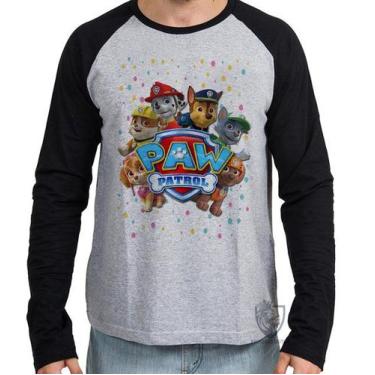 Imagem de Camiseta Manga Longa Patrulha Canina equipe - Empório Dutra, P  adulto