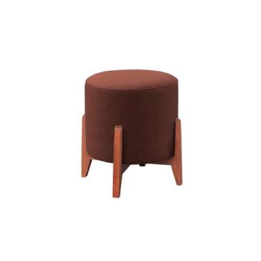 Imagem de Puff Decorativo Luxo Thor Banqueta Em Veludo - Neros Interiores, Terra