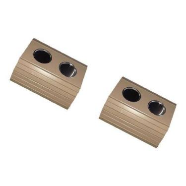 Imagem de Kit 02 Esteira Decorativa Laqueada Sofá Copo Alumínio Fend - M A Sorpr