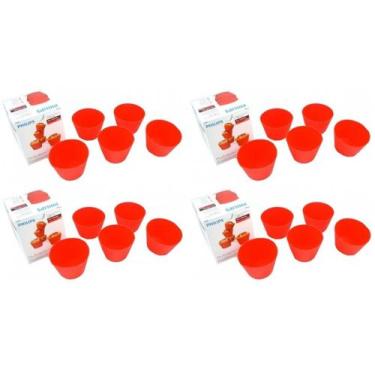 Imagem de 20 formas de silicone para muffin cupcake airfryer multicooker origina