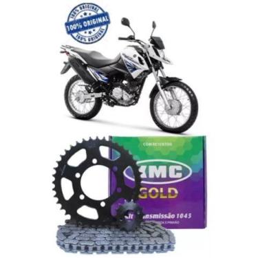 Imagem de Kit Relação Tração Transmissão Yamaha Xtz Crosser 150 2015 a 2022 Com 