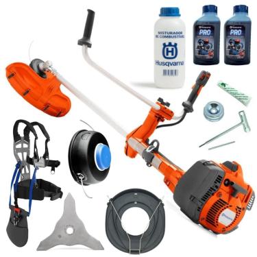 Imagem de Roçadeira a Gasolina Husqvarna 545rx 45,7cc Motor X-torq Óleo e Misturador