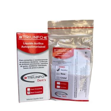 Imagem de Resina Acrílica Autopolimerizavel 20g Incolor + 50ml Triunfo - UDB ODO