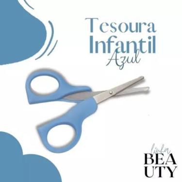 Imagem de Tesoura Infantil Azul Para Cortes de Unhas- TUIA-98 - NYBC