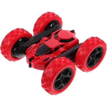Imagem de Carrinho Maluco Acrobacias Controle Remoto Recarregável Luz Gira 360 V