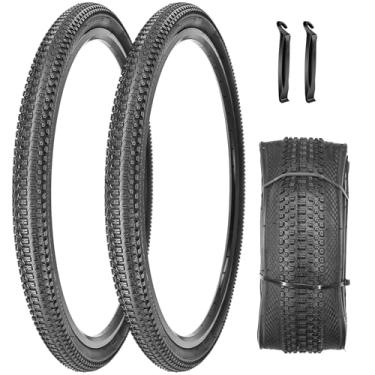 Imagem de SIMEIQI Pacote com 2 pneus de bicicleta de substituição dobrável MTB Mountain 27,5/29 x 2,125/1,95 polegadas (montanha 27,5 x 1,95)