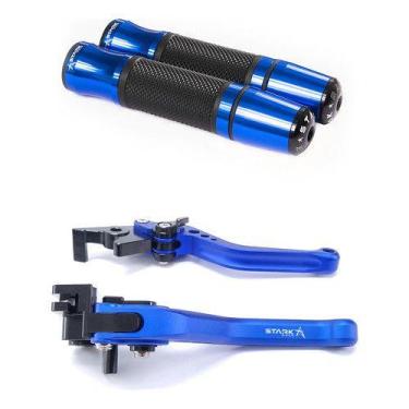 Imagem de Kit Manopla Manete Esportivo Fz8 Fz6 R6 Xj6 Mt07 Mt09 R1 - Stark Race,