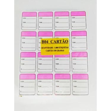 Imagem de Etiqueta B04 Rosa com 1.000 - Sun Special