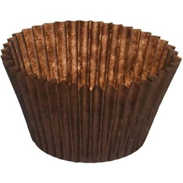 Imagem de Forro de papel de cupcake de cupcake de assadeira marrom - appx. 500 peças., jumbo, 1