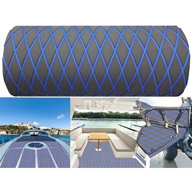 Imagem de LSS laidi Piso de barco de espuma, tapete de barco autoadesivo de piso marinho adequado para iates. Rv. Piso antiderrapante de piscina 86,6 * 95,9 …