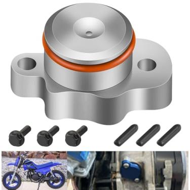 Imagem de Kits de tampa de plugue de bomba de óleo compatíveis com veículos Yamaha PW50 série 1981-2024, com anel de vedação, tampa de plugue e 2 peças de parafusos de montagem
