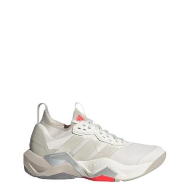 Imagem de adidas Tênis esportivo feminino Rapidmove Advance 2, Branco giz/alumínio/vermelho lúcido, 39