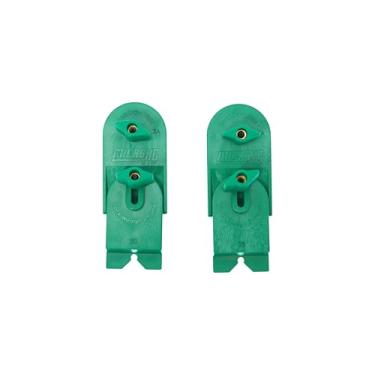 Imagem de MICROJIG Grampos de rampa Matchfit (pacote com 2) - Braçadeira de cauda de andorinha em linha de precisão para sistema de trilhos de cauda de andorinha - Cabeças de grampo giratórias de perfil baixo