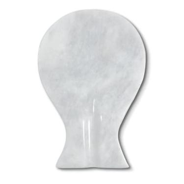 Imagem de Descanso de colher de mármore branco feito à mão para balcão de cozinha, melhor suporte de espátula para acessórios de cozinha e presentes de boas-vindas.