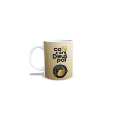 Imagem de Caneca de Café com Deus Pai, Cerâmica Branca, Design Moderno 2025-325ml
