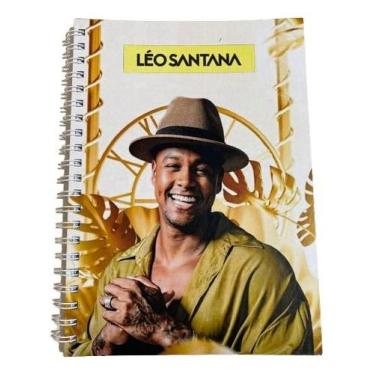 Imagem de Caderno Artista Leo Santana Wire-o Capa Dura Universitário De Fã 1Mt -