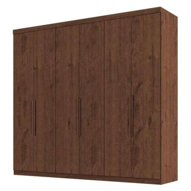 Imagem de Guarda Roupa 6 Portas 4 Gavetas Evidence Plus Jacaranda