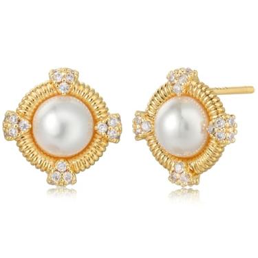 Imagem de BENEIGE Brincos delicados de ouro para mulheres, banhado a ouro 14 quilates, argola com pingente de cobra, olho turco, borboleta, cruz, coração, brincos hipoalergênicos, minimalistas, joias de