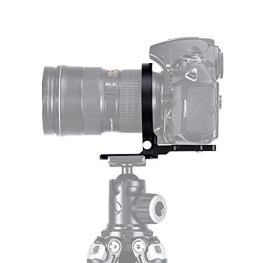 Imagem de SUNWAYFOTO LS-75 Colar giratório universal para câmeras DLSR, anel de suporte de tripé, suporte de lente, suporte de lente, suporte de placa suíça, DSLR comutação horizontal vertical