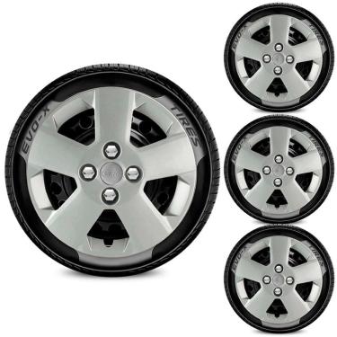 Imagem de Jogo Calota 4x100 Aro 14 Design Celta Compatível Chevrolet