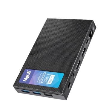 Imagem de Mini PC MeLE Quieter 4C, N100 de 12ª geração, sem ventilador, 16 GB de RAM, 512 GB de armazenamento, Wi-Fi 2,4/5G, USB-C funcional, três telas, 4K para casa, escritório, educação, astrofotografia