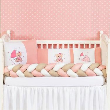 Imagem de Kit Enxoval Berço - 6 Peças - 100% Algodão - Atenção Peças