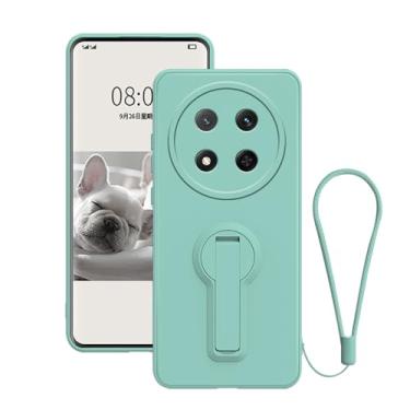 Imagem de Anlalish Capa compatível com Honor Magic 7 Lite, capa de silicone à prova de choque com cordão de pulso, capa de celular com proteção total da lente da câmera para Honor Magic 7 Lite com suporte