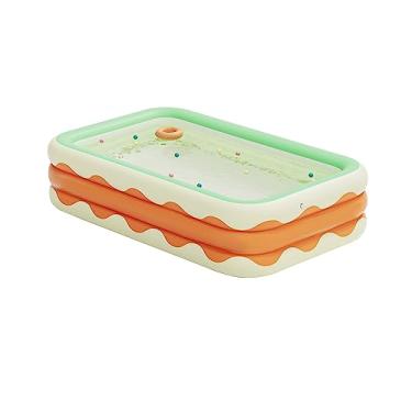Imagem de Piscina Inflável 3 Camadas Piscina de PVC Dobrável para Piscina para Quintal Interno Laranja 4,9 Pés Inflação rápida: Inf Inflable Pool de Piscina Inflável de Nadar de Piscina (#1)
