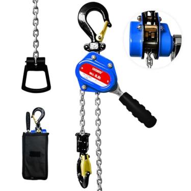 Imagem de YATOINTO Talha De Corrente De Alavanca - 1100 Lbs 10 Ft, Extrator De Corrente De Bloco De Alavanca Manual, Ferramenta De Catraca De Corrente De Liga De Aço G80 Com 2 Ganchos De Serviço, Portátil - P