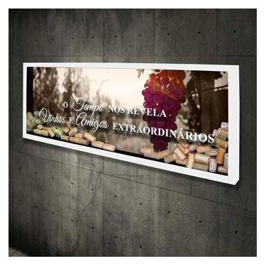 Imagem de Quadro para Rolhas Panorâmico - O Tempo nos revela - Quadro Novo, 64 x