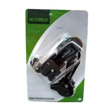 Imagem de Cambio Tras. 8V Index Cage Longo - Sunrun Blister Preto 24V