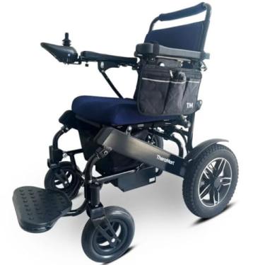 Imagem de Cadeira de Rodas Motorizada Elétrica TheraRider Plus até 120kg Dobrável Leve Compacta