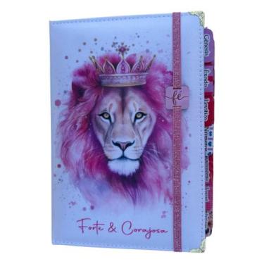 Imagem de Bíblia NTLH Forte e corajosa Abas Adesivas Capa dura acolchoada + elas