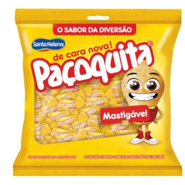 Imagem de Bala Mastigável Paçoquita Amendoim Santa Helena 500g