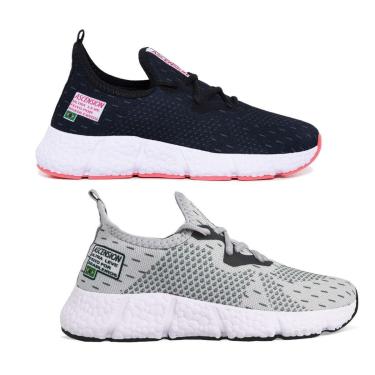 Imagem de Kit 2 Pares de Tênis Ascension Ultraleve Cor:;Gênero:Feminino;Tamanho:34-Feminino