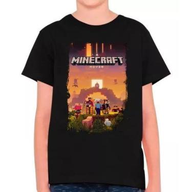 Imagem de Camisa Minecraft Jogo Filme Gamer Infantil E Masculina Adulto 100% Alg