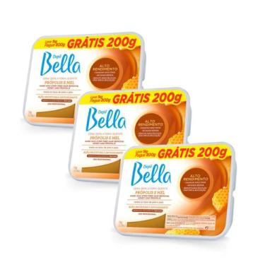 Imagem de Kit Depil Bella Cera  Própolis e Mel 1kg - 3 unidades